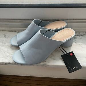 Zara Women's Light Blue Mules